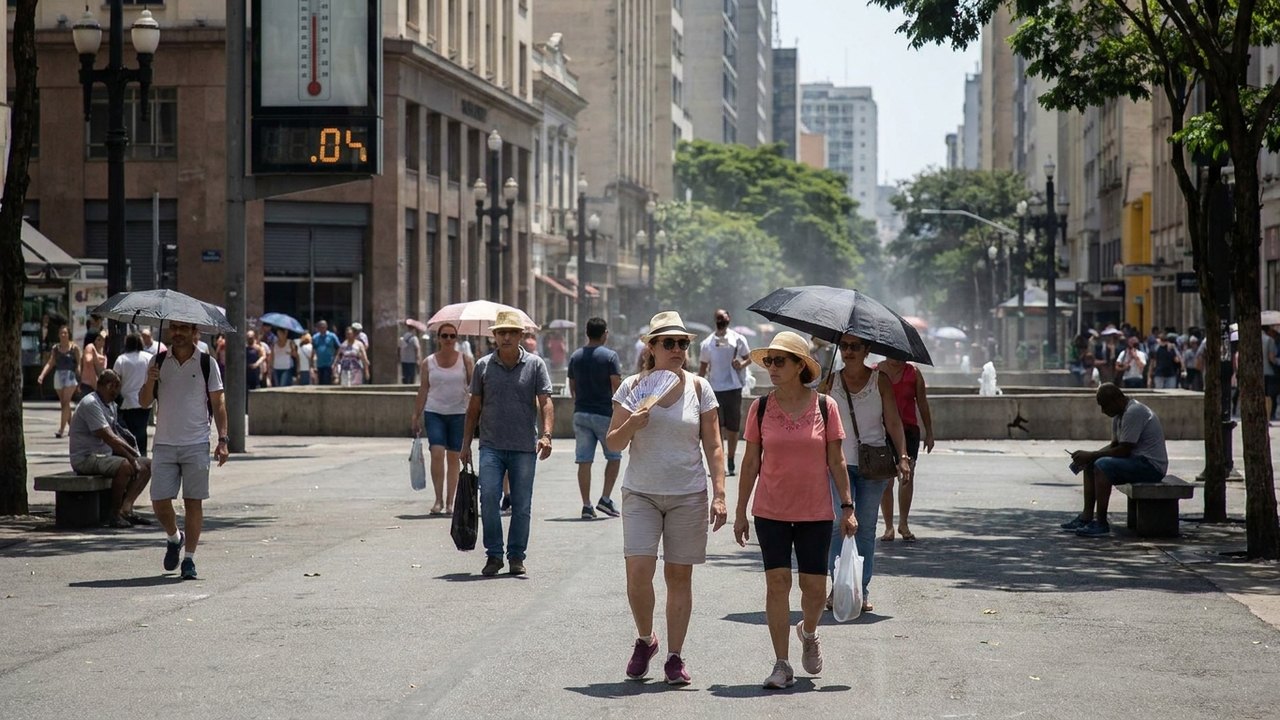 Defesa Civil emite alerta vermelho para altas temperaturas em SP