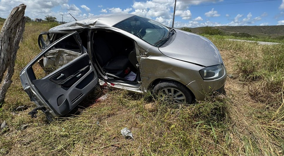 Acidente na SE-361, em Simão Dias / Foto: Foto: BPRv