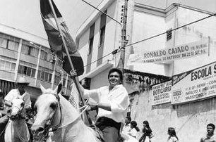 Caiado na campanha de 1989