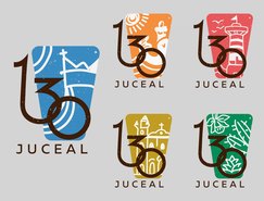 Logo possui cinco variações que englobam referências à cultura, à arquitetura, à flora e à geografia alagoanas Ilustração