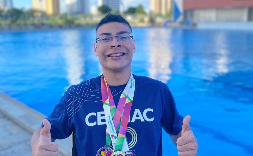 Estudante do Cesmac é medalhista nas Paralimpíadas Universitárias