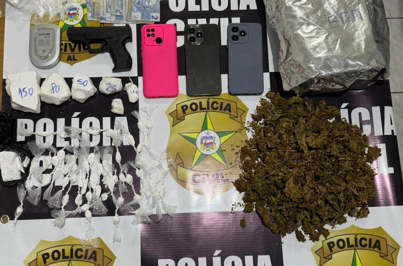 PCAL prende irmãos por tráfico de drogas e associação ao tráfico em São Miguel dos Campos