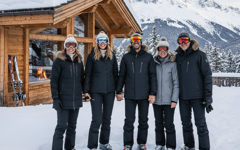 Viagem romântica de Anitta inclui chalé luxuoso e esqui nos Alpes Franceses