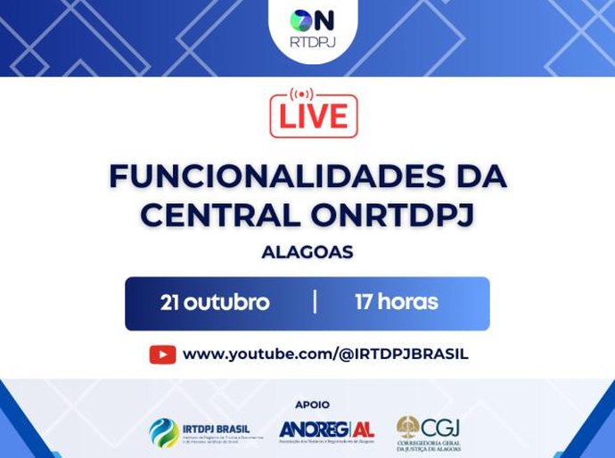 Webinar apresenta vantagens do ONRTDPJ aos cartórios de AL