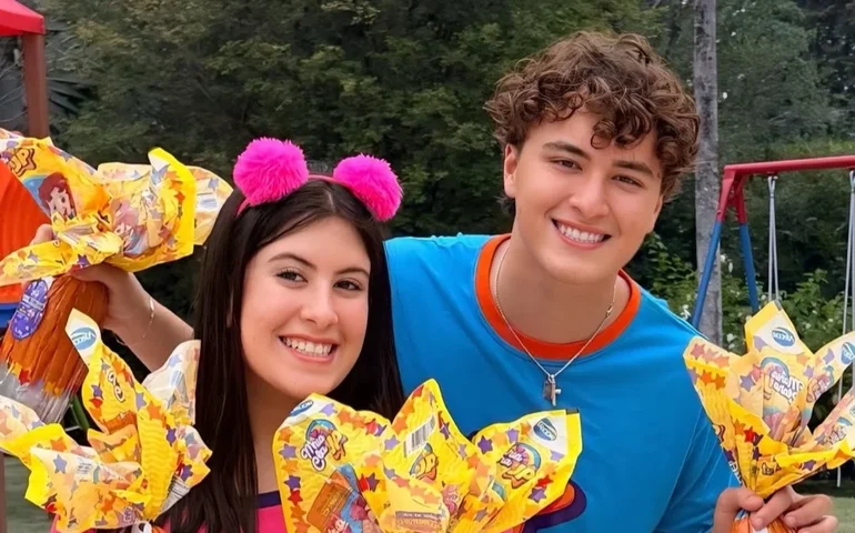 Maria Clara & JP levam fãs para encontro de Páscoa com caça aos ovos e brincadeiras