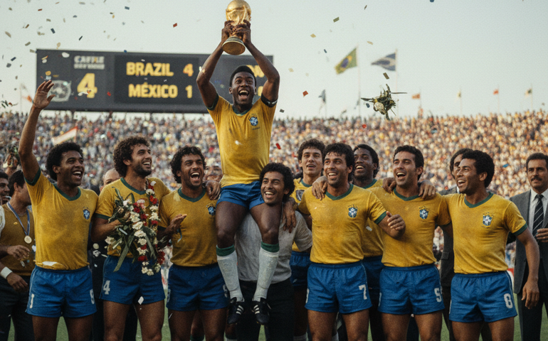 'Brasil 70 - A Saga do Tri': Netflix lança trailer de série sobre Pelé e seleção brasileira