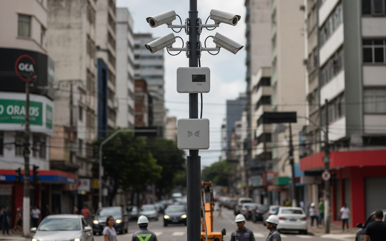 Duque de Caxias amplia monitoramento com torres de câmeras inteligentes