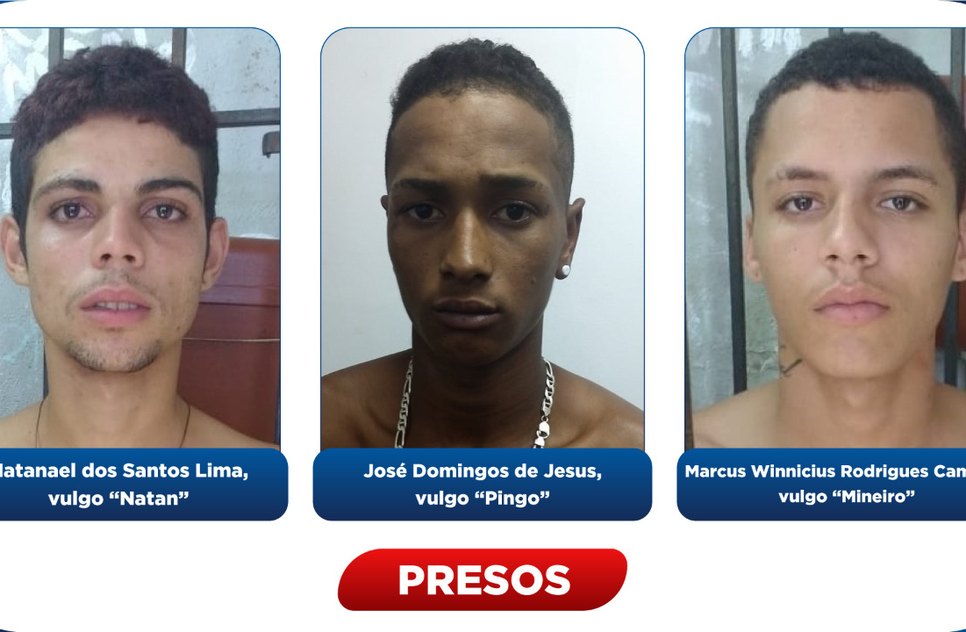 trio preso em Estancia