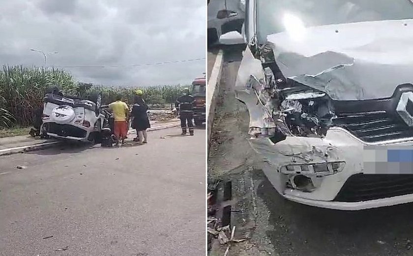 Capotamento em Maceió: Idoso de 79 Anos Fica Ferido em Acidente na Avenida Cachoeira do Meirim