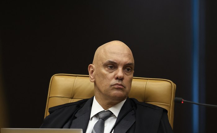 Ministro Alexandre de Moraes durante Sessão plénaria do STF