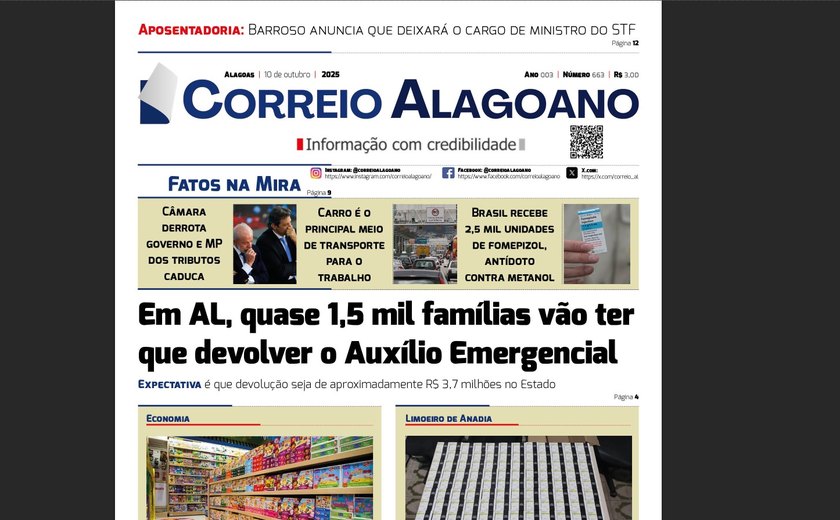 Em AL, quase 1,5 mil famílias vão ter que devolver o Auxílio Emergencial