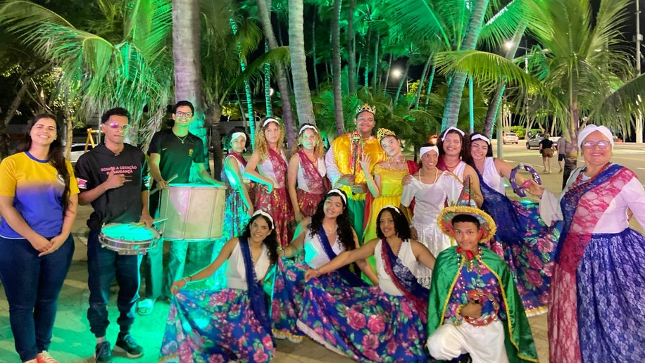 Theatro Homerinho será palco do grupo Taieira Miguelense nesta terça-feira (2), em mais um Giro das Tradições