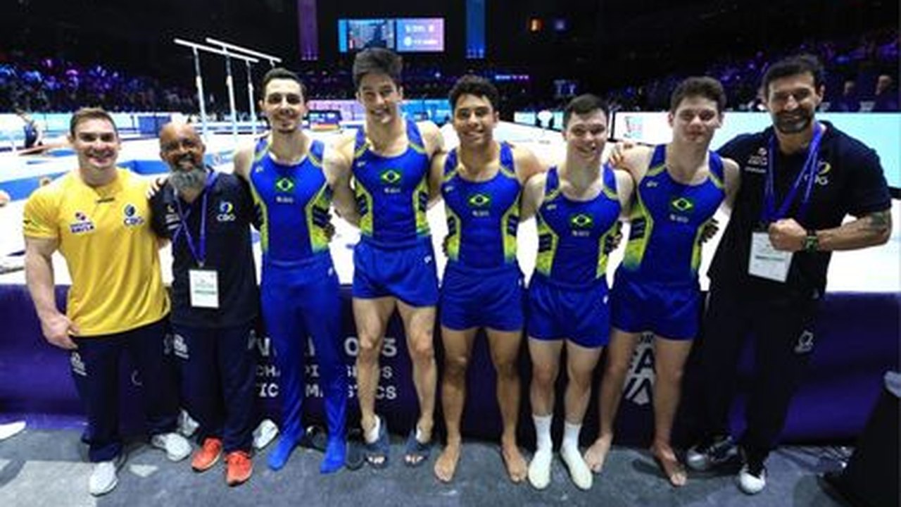 Ginástica masculina começa bem, mas comete erros e fecha a final por equipes com o bronze