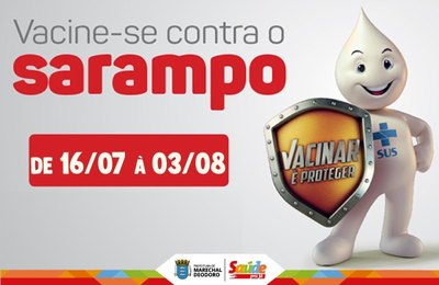 Prefeitura de Marechal inicia Campanha de Vacinação contra Sarampo na segunda-feira