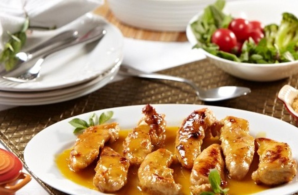 Frango com laranja 