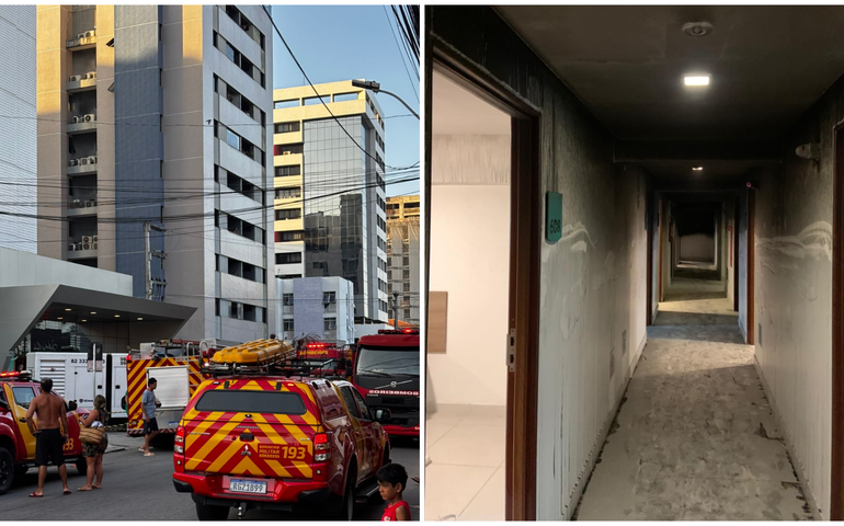 Atuação conjunta do Corpo de Bombeiros e SAMU foram fundamentais no resgate das vítimas do incêndio em hotel na Pajuçara