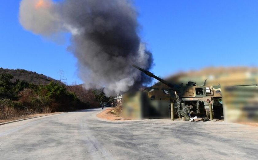 Coreia do Norte faz mais de 60 disparos próximos da fronteira marítima com a Coreia do Sul 