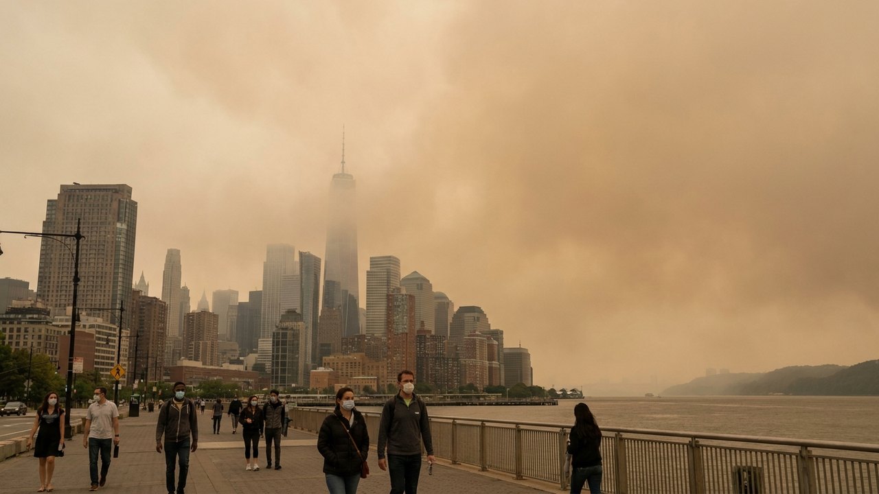 Fumaça de incêndios florestais no Canadá provoca piora na qualidade do ar nos EUA