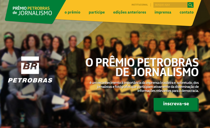 Prêmio Petrobras de Jornalismo tem inscrições abertas até 26 de janeiro Prêmio Petrobras de Jornalismo tem inscrições abertas até 26 de janeiro