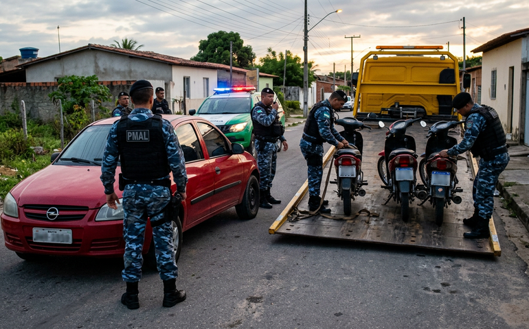 Polícia Militar apreende veículos adulterados e recupera carro roubado na Região Metropolitana