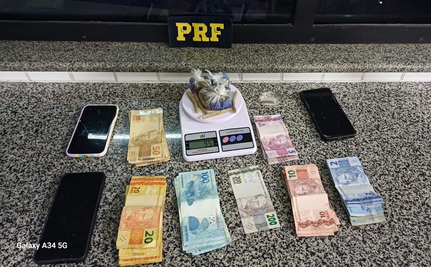 Trio é preso por tráfico de drogas em União dos Palmares; motorista já havia cumprido pena por homicídio