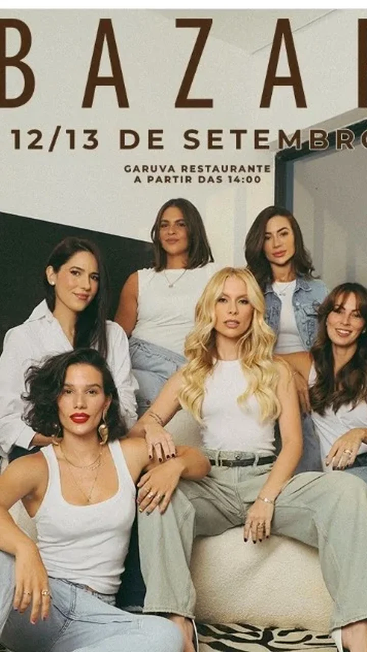 Gabriella Abuleac e amigas participam de bazar beneficente organizado por Ana Buss, em Maceió