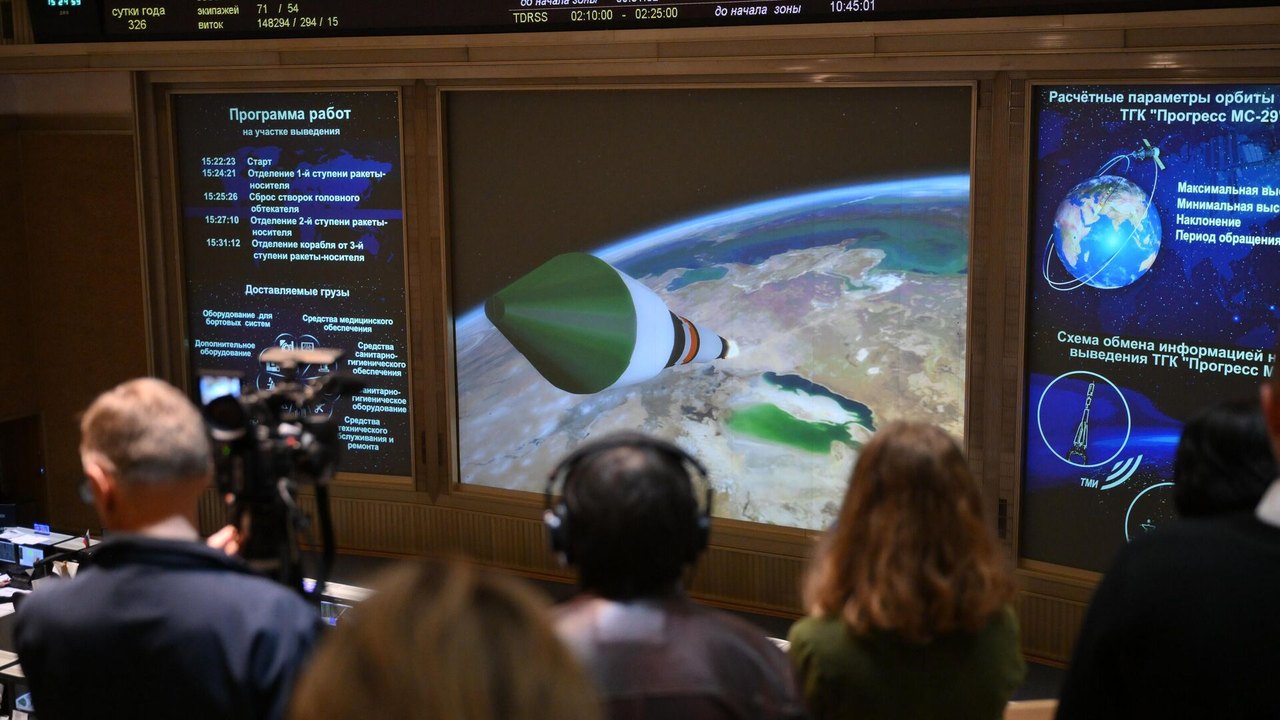 Nave russa Progress MS-29 acopla-se com sucesso à Estação Espacial Internacional
