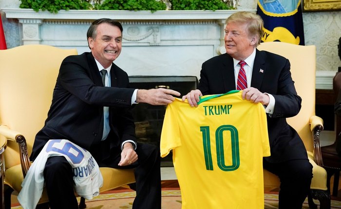 Bolsonaro é recebido por Trump na Casa Branca em março; na ocasião, EUA anunciaram que iriam apoiar entrada do Brasil na OCDE