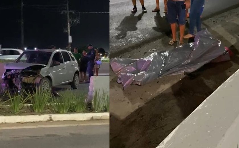 Motorista morre após carro atingir mureta na BR-104