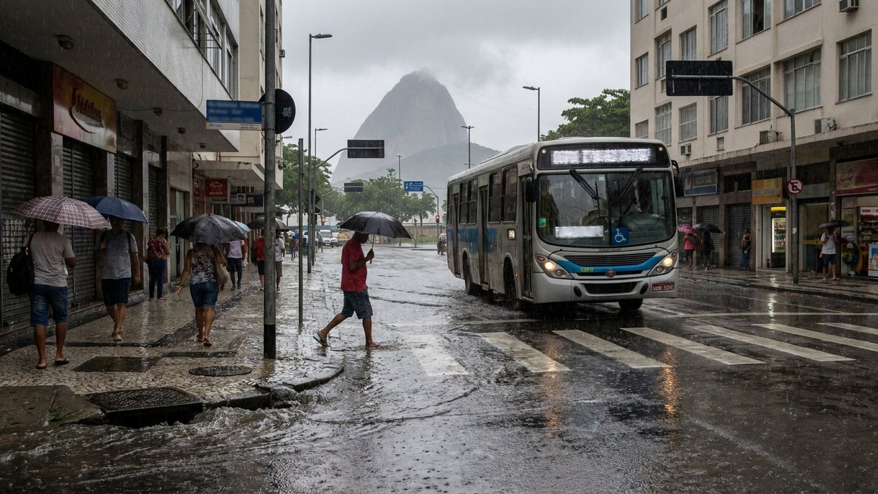 Rio registra chuva forte na Zona Sul; tempo seguirá instável