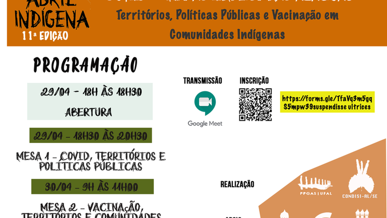 11ª edição do Abril indígena vai debater vacinação, territórios e políticas públicas