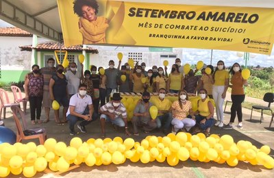 Branquinha: Saúde municipal realiza ação em alusão ao setembro amarelo 
