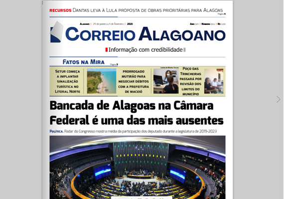 Bancada de Alagoas na Câmara Federal é uma das mas ausentes