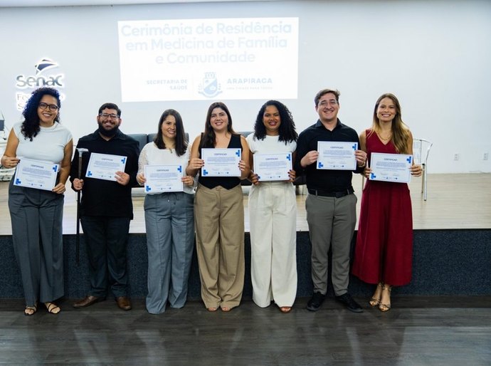Arapiraca forma sexta turma de residentes em Medicina da Família e Comunidade