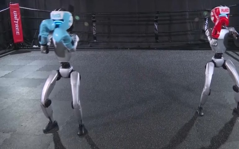 Veja 1º torneio de boxe entre robôs humanoides do mundo realizado na China