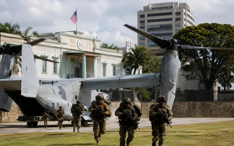 Embaixada dos EUA em Caracas sedia exercício militar de prontidão e resposta rápida