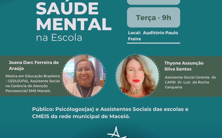 Educação realiza palestra para profissionais da rede voltada para a saúde mental