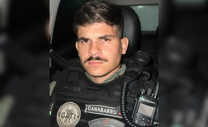Policial militar alagoano Matheus Silva Almeida Canabarro foi baleado durante ocorrência em Água Preta, Pernambuco