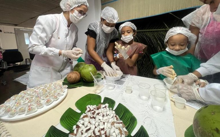 Oficina de Culinária na Pediatria do HGE ensina de forma criativa a ingestão de alimentos saudáveis