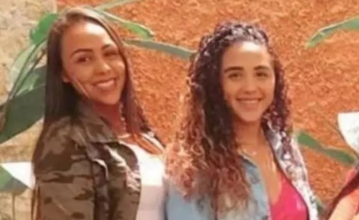 Rhaillayne Oliveira de Mello (à esquerda), acusada de matar a irmã Rayana (à direita)