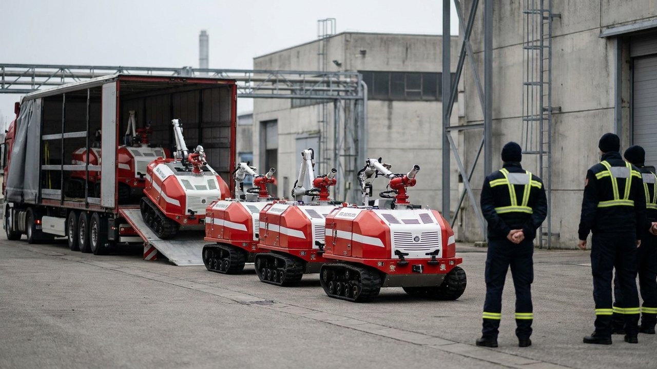 Rostec russa entrega primeiro lote de robôs-bombeiros produzidos em série