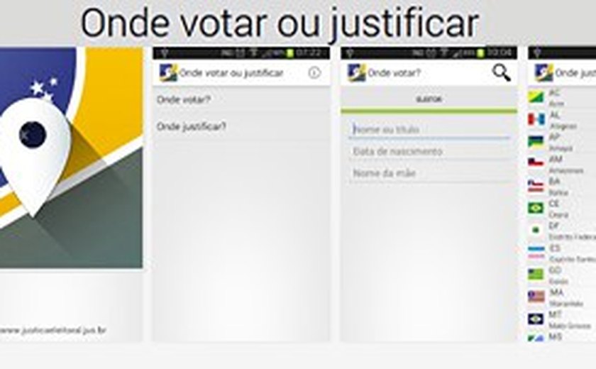 Aplicativo da Justiça Eleitoral ajuda a encontrar o local de votação ou de justificativa