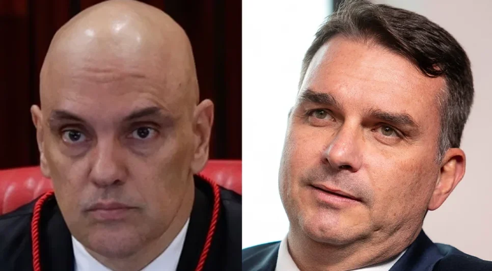 Flavio Bolsonaro e Alexandre de Moraes