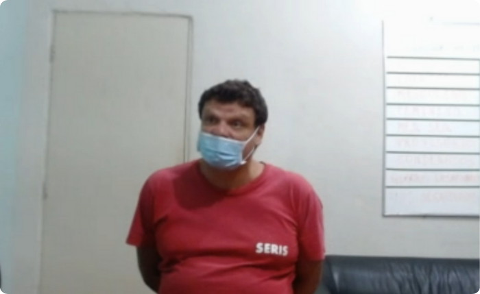 Genilson durante depoimento a 18 de abril Genilson durante depoimento a 18 de abril