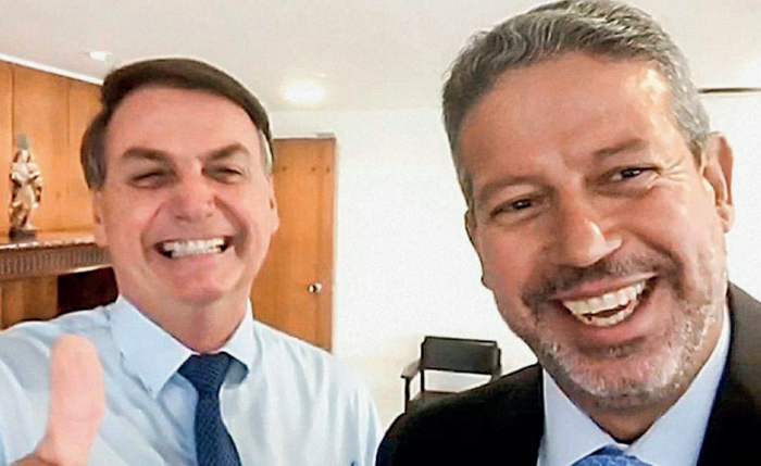 Lira quando ainda presidia a Câmara dos Deputados com Bolsonaro