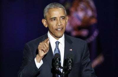 Em discurso emocionado de despedida, Obama pede união pela democracia