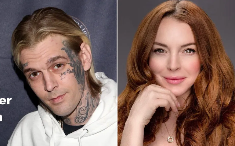 Lindsay Lohan fala pela primeira vez sobre morte do ex-namorado Aaron Carter