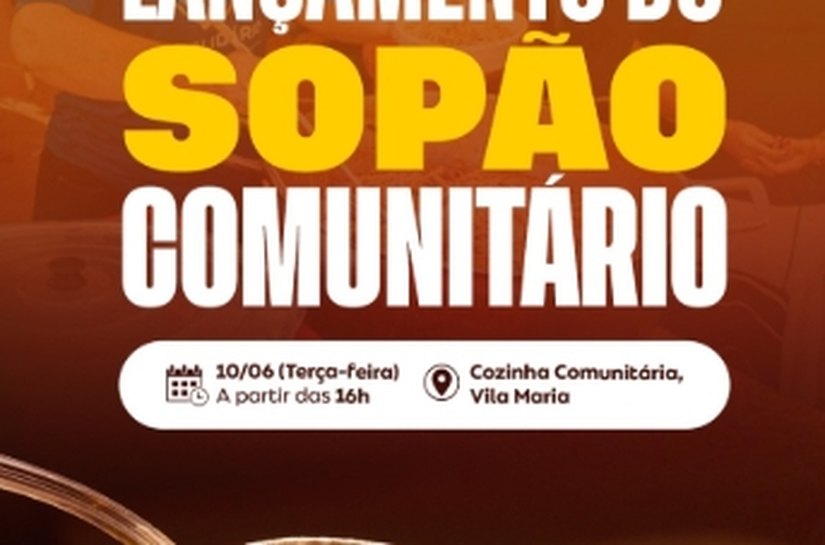 Prefeitura de Palmeira lançará Sopão Comunitário nesta terça (10)