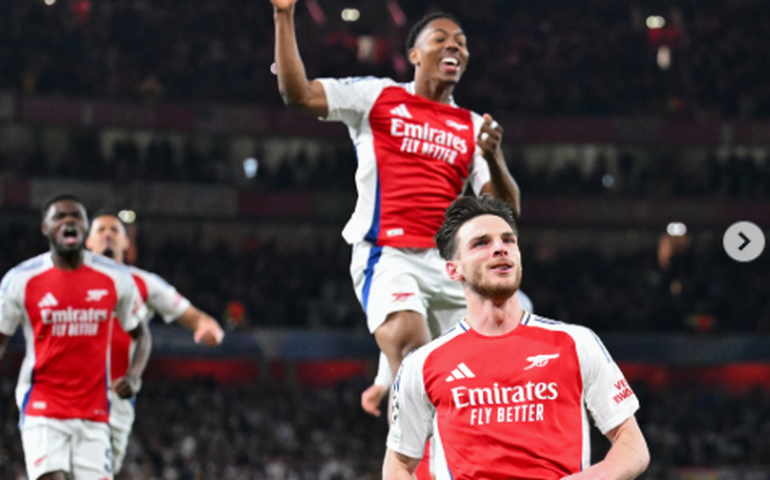 Impecável, Arsenal domina o Real Madrid, vence por 3 a 0 e complica espanhóis na briga pelo bi
