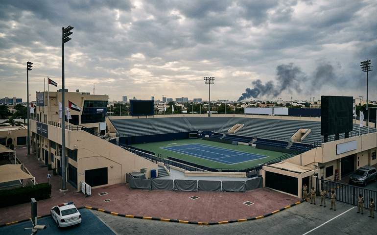 Final do ATP 500 de Dubai entre Medvedev e Griekspoor pode ser cancelada após ataques dos EUA ao Irã